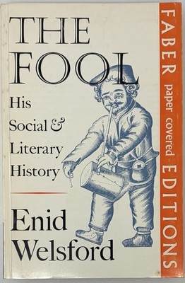The Fool : His Social & Literary History by Enid Welsford Paperback Book Vintage