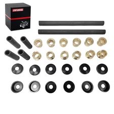 Front A Arm Bushings Bronze Shaft Dust Cover Caps For Yamaha YFZ450 2004-2013