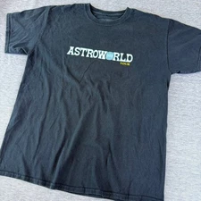 Astroworld Official Tour T Shirt Wish You Were Here Travis Scott Concert Black
