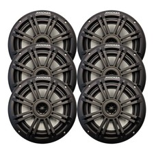 Kicker 49BKM604B 6.5" 150 Watt Max 2-Way Marine Black Boat Audio Speaker Qty 6 