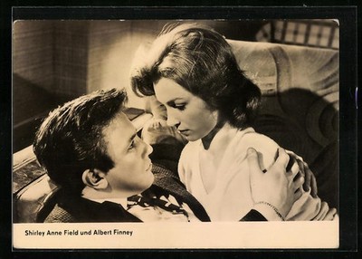 Ansichtskarte Schauspieler Shirley Anne Field und Albert Finney 