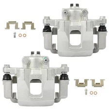 Pair Brake Calipers w/Bracket Front For 95-2004 Nissan Pickup 2.4L L4(Exc 3.0L)