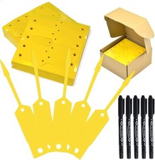 2000 Pieces Self Locking Arrow Key Tags Car 4.5 x 0.75 inch, Yellow