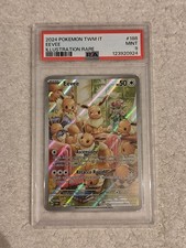 CARTA POKEMON EEVEE 188/167 CREPUSCOLO MASCHERATO PSA 9 GRADATA TCG CARD ITA