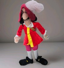 Disney Captain Hook Soft Body Plush Doll Authentic Disney Store Stuffed