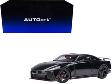 Nissan GT-R50 By ItalDesign Black and Matt Black 1/18 Model Car by Autoart T&y