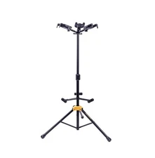 Hercules Stands GS432BPLUS Autogrip 3 Triple Guitar Stand Foldable Backrest WORK