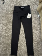 DKNY Sport Women s Black Pull-On Yoga Leggings Size S Stretch Compression