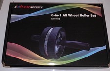 EnterSports 6-w-1 Ab Wheel Roller Set Rdzeń Trening Sprzęt fitness