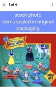McDonalds Happy meal 1993 Snow White x 8 Piece COMPLETE SET - SEALED