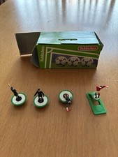 Subbuteo Mixed Lot Of Referee, Linesmen, Throw In Taker And Empty Balls Box