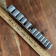 Vintage S-k Socket Set 12 Drive 6 Point 12 Pieces 1-14 To 716 Good