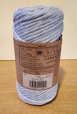Oxford Grey, Macrame Crochet Knit Yarn - Lion Brand 9mm, 77 Yards 