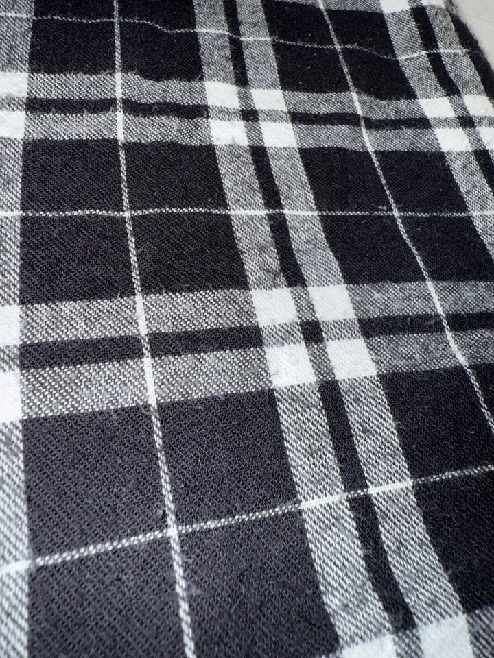 Pantalones de pijama BoxerCraft para mujer XL blanco y negro a cuadros cintura elástica larga Foto 4 de 4