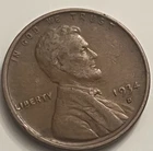 1934-D Lincoln Wheat Cent VF Details BN121
