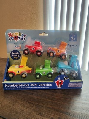 Number Blocks Mini Vehicles One to Five Numberblocks Counting Toy hand2mind