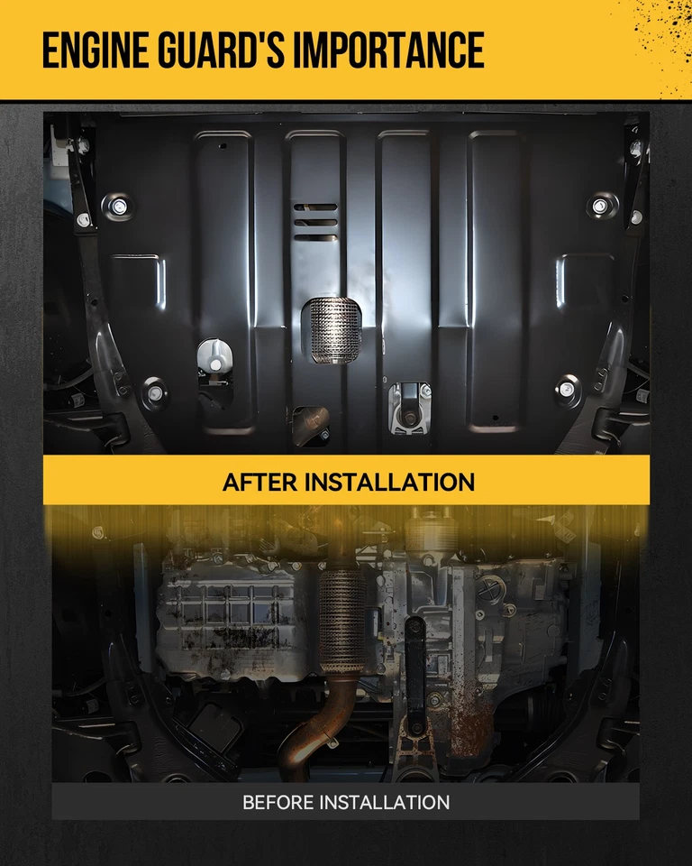 Cubierta protectora contra salpicaduras de motor 2,5 L/3,5 L para Nissan Máxima 2016-23 y 16-2018 Altima Foto 3 de 4