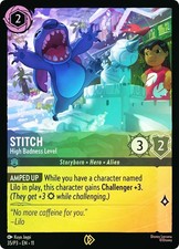 Lorcana FOIL Stitch - High Badness Level Event Promo - Promotional Cards 