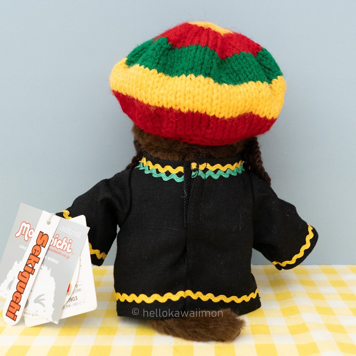 Jamaica Monchhichi Reggae costume Plush Doll Sekiguchi Original
