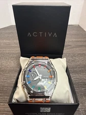 Activa Invicta Men's NEWDigital Rainbow Index Hybrid Watch Orange (ACW2103-001)