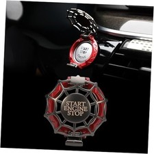 Car Push Start Button Cover Universal for Car Motorcycle Press Engine Red