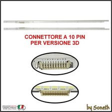 KIT 2 BARRE LED PER SAMSUNG UA50ES6200 UA50ES6200MXXY UE50ES5500 UE50ES5500P
