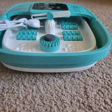 HOSPAN Collapsible Foot Spa with Heat Bubble FS01A, Blue