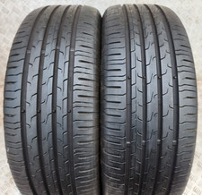 2x 205 60 16 92h CONTINENTAL EcoContact6 PART WORN TYRES 6mm