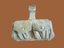 WWII BRITISH MILITARY PATTERN 37 ENFIELD AMMO POUCH DATED 1942 M.W&S