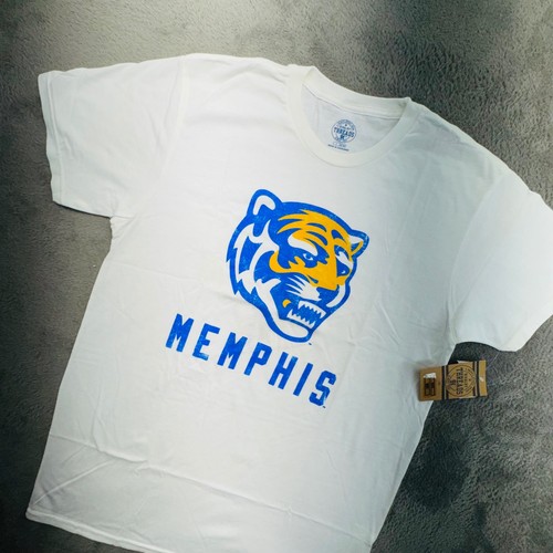 Rivalry Threads Memphis Tigers Graphic T Shirt Mens Large White Blue Orange