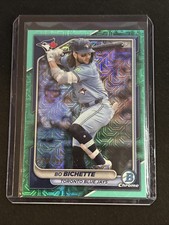 🔥Bo Bichette 2024 Bowman Chrome #39 Aqua Mojo Refractors 269/299 Blue Jays