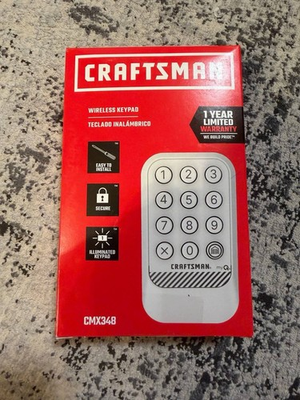 #ad Craftsman Wireless Keypad CMX348 Garage Door Opener 6641 $28.50