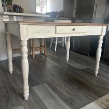 John Lewis Farmhouse Style Dining Table, FSC-Certified (Acacia Wood) with drawer