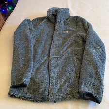 The North Face Womens Osito Jacket XL Shady Blue Full Zip Silken Raschel Fleece