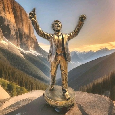 Miracle On Ice Herb Brooks Limited Edition Bronze 7'' Statue 1980 USA Hockey