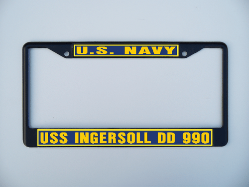 USS INGERSOLL DD 990 Marco de Matrícula Marina USN Militar Coche-Camión-Motocicleta - Imagen 6 de 11