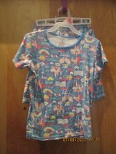 GIRLS CARTER'S PAJAMA 2 PIECE SET SIZE 14 SUMMER SPRING UNICORN