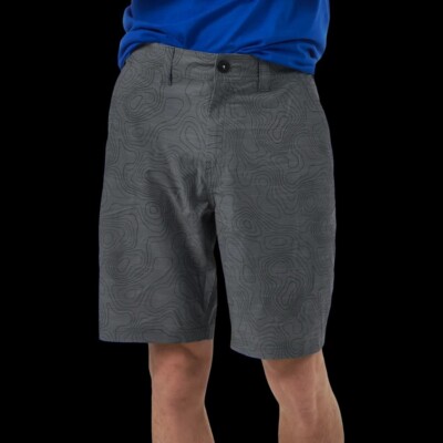 Sea-Doo Men's Walk Shorts Size 2XL Dark Gray / Black UV Protection NEW Sea Life