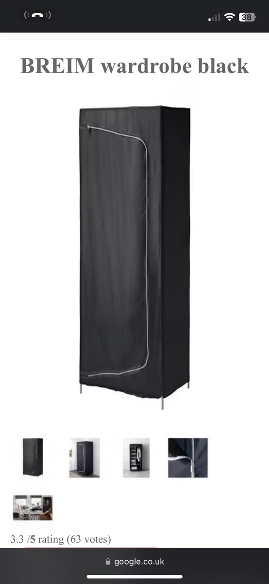 Ikea breim on sale wardrobe black