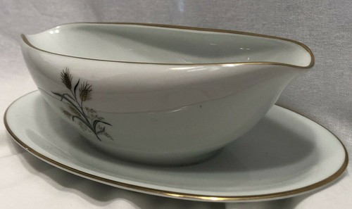 Noritake China 5852 Giappone Wheatcroft Gravio Barca Vintage Stile Metà Secolo - Foto 7 di 7