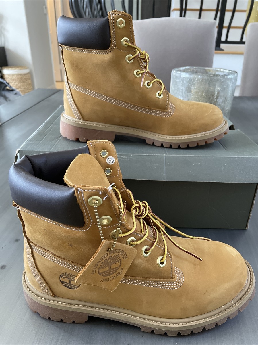 Timberland Junior Youth 6-INCH PREMIUM WATERPROOF BOOTS Wheat