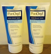 2 Panoxyl Acne Creamy Wash Benzoyl Peroxide 4 Daily Control 6oz Derm.Rec. 11/23