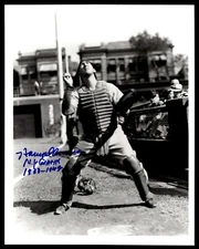 HARRY HANNING SIGNED 8X10 PHOTO INSCRIBED "NY GIANTS 1933-1942"