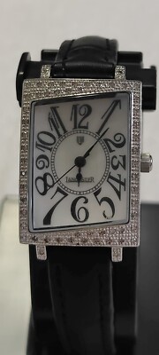 Lancaster Italy 56 Diamond Quartz Silver Tone Women display picture 1