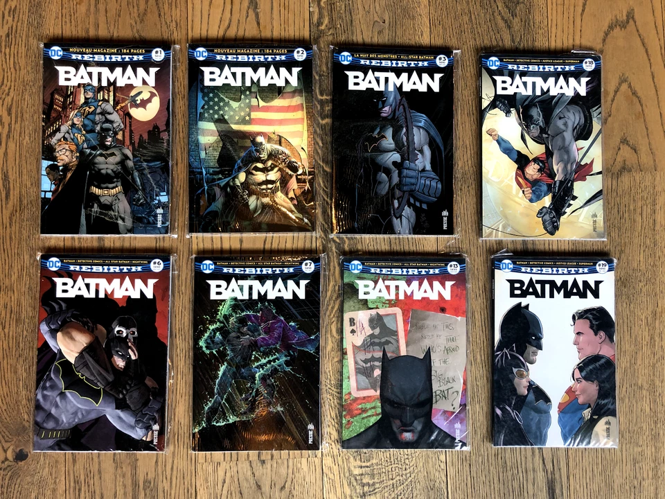 Lot 8 n° BATMAN REBIRTH - URBAN DC COMICS 2017/2018 - N° 1,2,3,6,7,13,18,19 - Photo 1/2