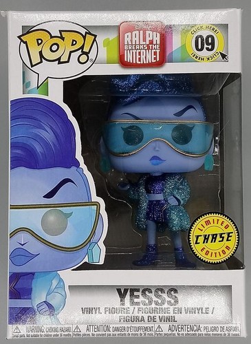 Funko POP #09 Yesss Glitter Chase Edition Disney Wreck-It Ralph Damaged Box -