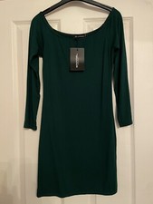 Pretty Little Thing Dress-Emerald Green-Size 12-New With Tags-L72cm