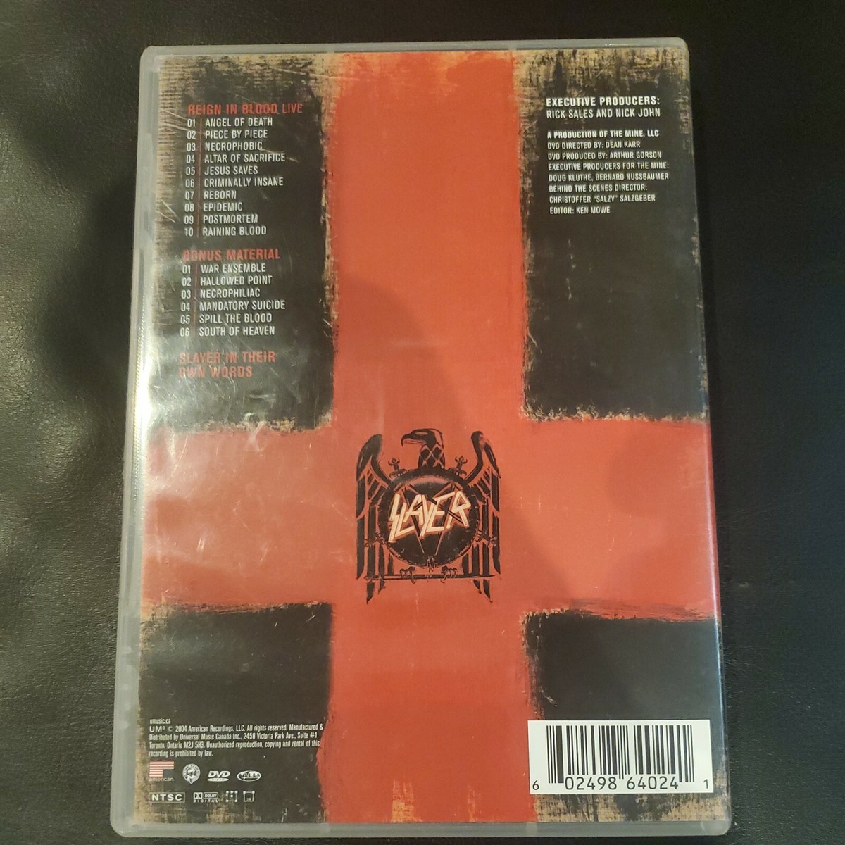 Slayer: Still Reigning (DVD, 2004) Complete with Insert. Tested
