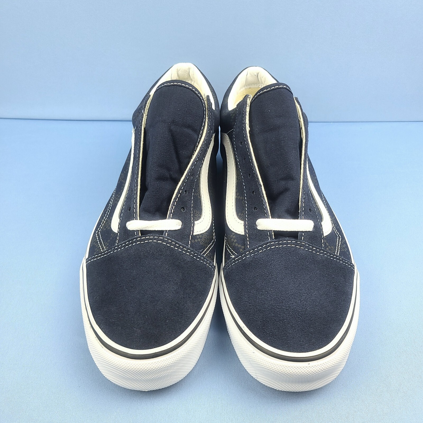 Vans Low Top Sneakers Mens Size 13 Old Skool Parisian Night Monogram Navy Blue