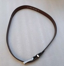 Arlen Oxford Split Leather Belt 82cm Soft Dark Brown EC